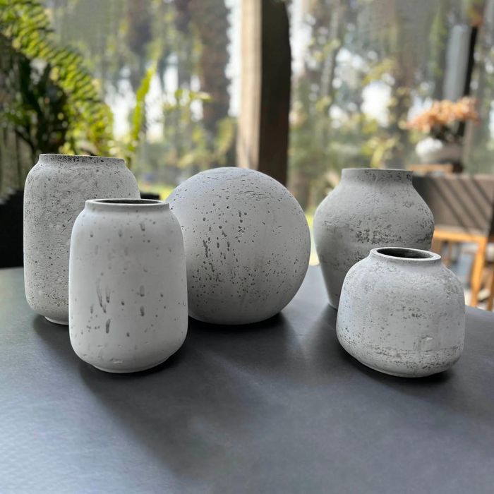 Amphora Medium Vase- Antique White