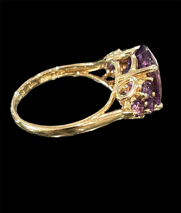 14kg Amethyst Ring Size 8.5 - Bratton House Antiques