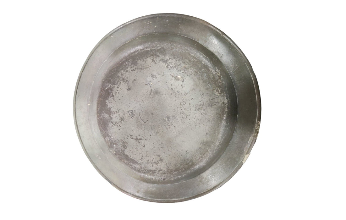 Antique Early 18th Century Pewter Charger - Bratton House Antiques