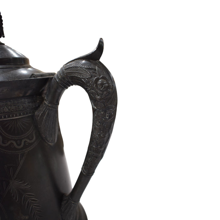 Antique Hard White Metal Pitcher - Bratton House