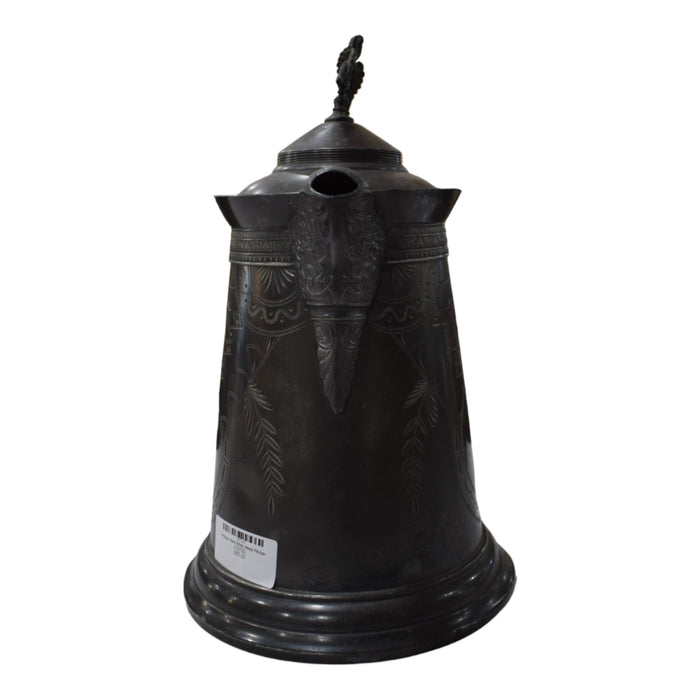 Antique Hard White Metal Pitcher - Bratton House
