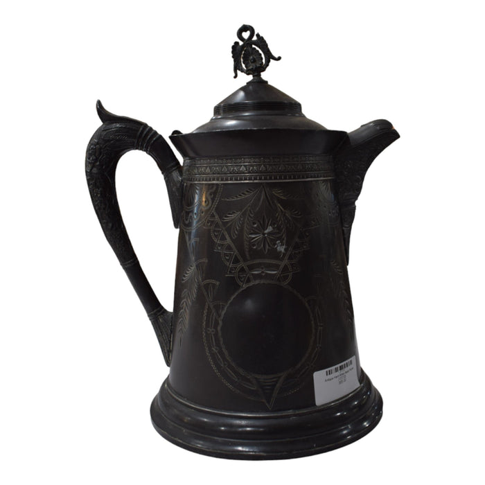 Antique Hard White Metal Pitcher - Bratton House