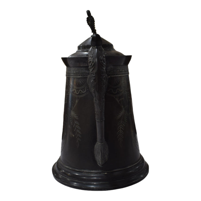 Antique Hard White Metal Pitcher - Bratton House