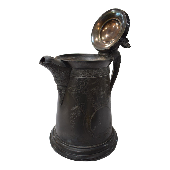 Antique Hard White Metal Pitcher - Bratton House