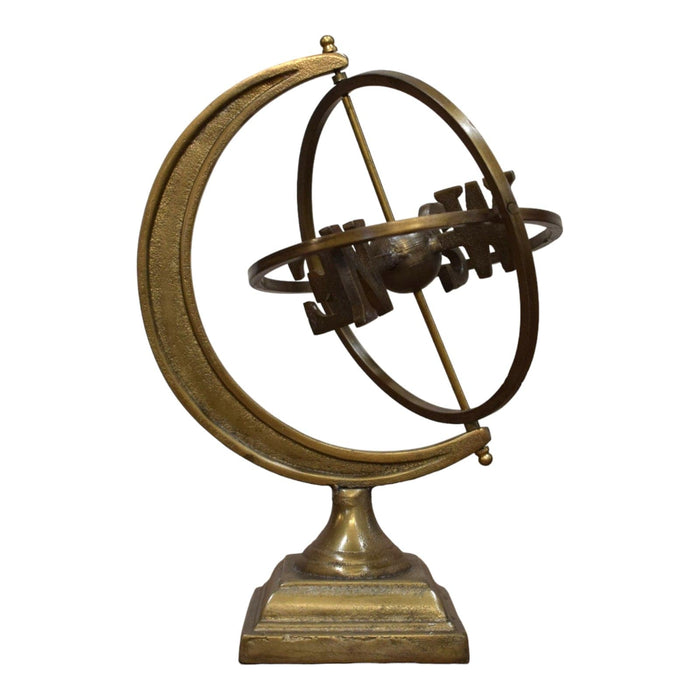 Armillary in Antique Brass - Bratton's Uniques & Antiques