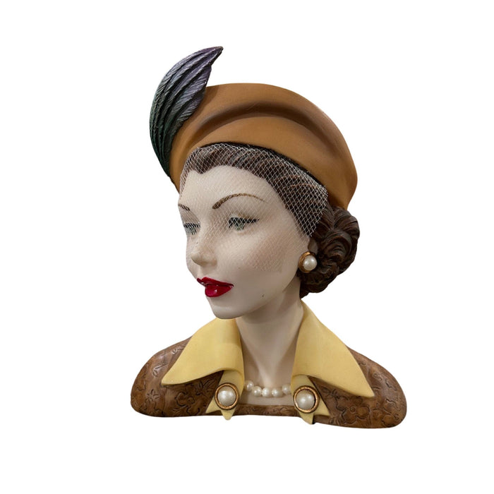 Cameo Girls Lady Head Vase "Judith 1954" - Bratton's Uniques & Antiques