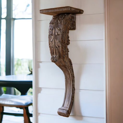 Carved Scroll Bracket Shelf - Bratton's Uniques & Antiques