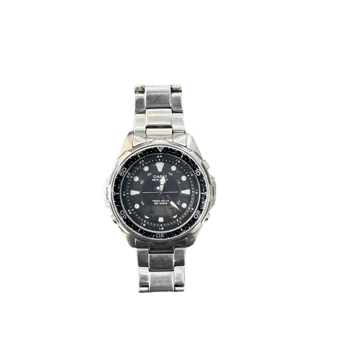 Casio Mens Ana-Digi Atomic Solar Quartz Wave Ceptor - Bratton's Uniques & Antiques