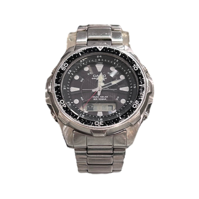Casio Mens Ana-Digi Atomic Solar Quartz Wave Ceptor - Bratton's Uniques & Antiques
