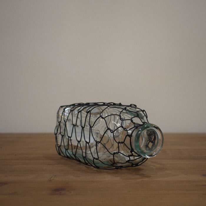 Chicken Wire Apothary Bottle - Bratton's Uniques & Antiques