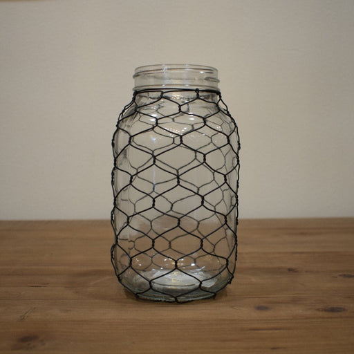Chicken Wire Canning Jar - Bratton's Uniques & Antiques