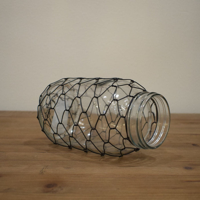 Chicken Wire Canning Jar - Bratton's Uniques & Antiques