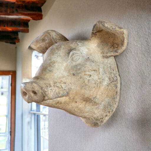 Decorative Weathered Pig's Head - Bratton's Uniques & Antiques