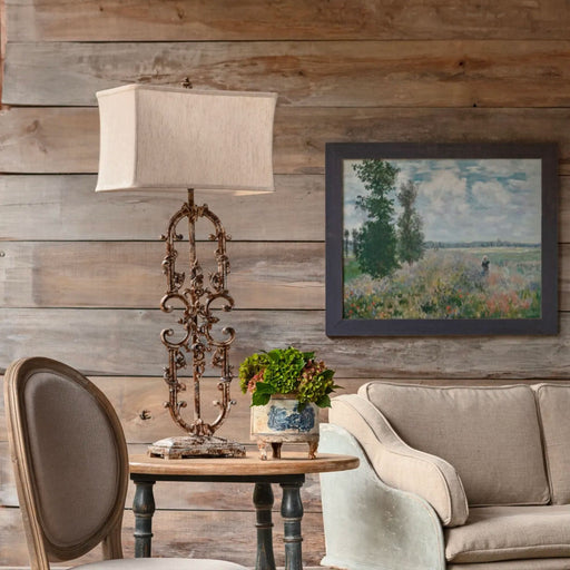 Iron Filagree Lamp - Bratton's Uniques & Antiques