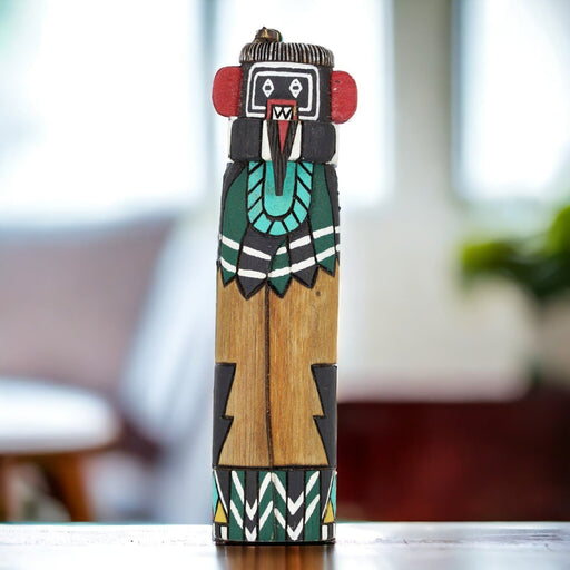 Native American Wooden Statue - Bratton's Uniques & Antiques