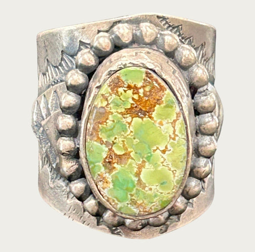 S/S Boyd J. Ashley Carico Lake Turquoise Ring Sz 13 No. N15 - Bratton's Uniques & Antiques