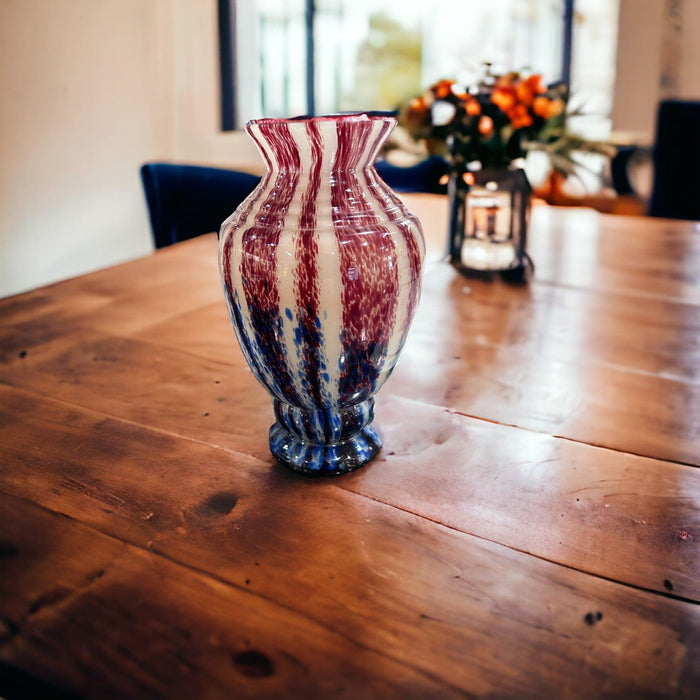 Tchecoslovaqui Art Glass Vase - Bratton's Uniques & Antiques