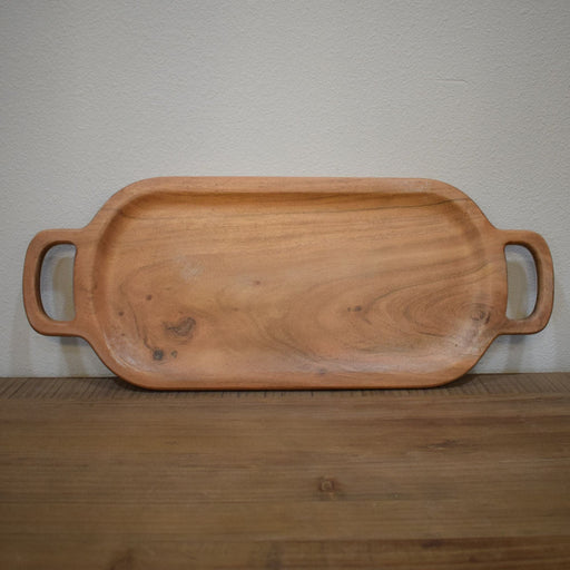 Wood Serving Board w/ Handles - Bratton's Uniques & Antiques