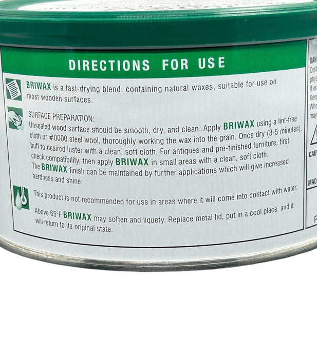 Briwax 16oz- Clear - Bratton House Antiques