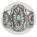 Cuff Bracelet S/S Tim Yazzie Kingman Turquoise - Bratton's Uniques & Antiques