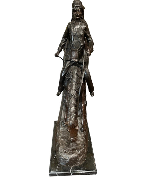 Frederic Remington "Mountain Man" Bronze Sculpture - Bratton House Antiques