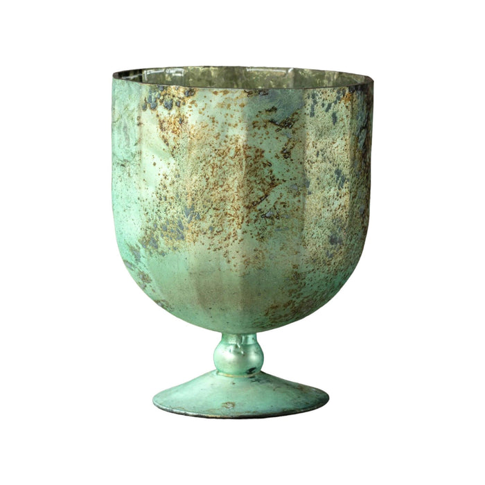 Large French Blue Chalice - Bratton's Uniques & Antiques